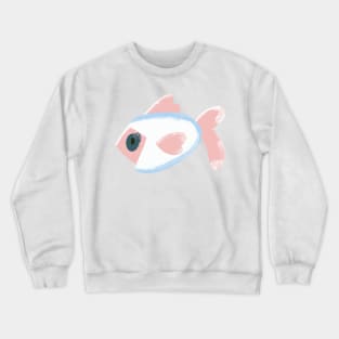 Abstract funny fish Crewneck Sweatshirt